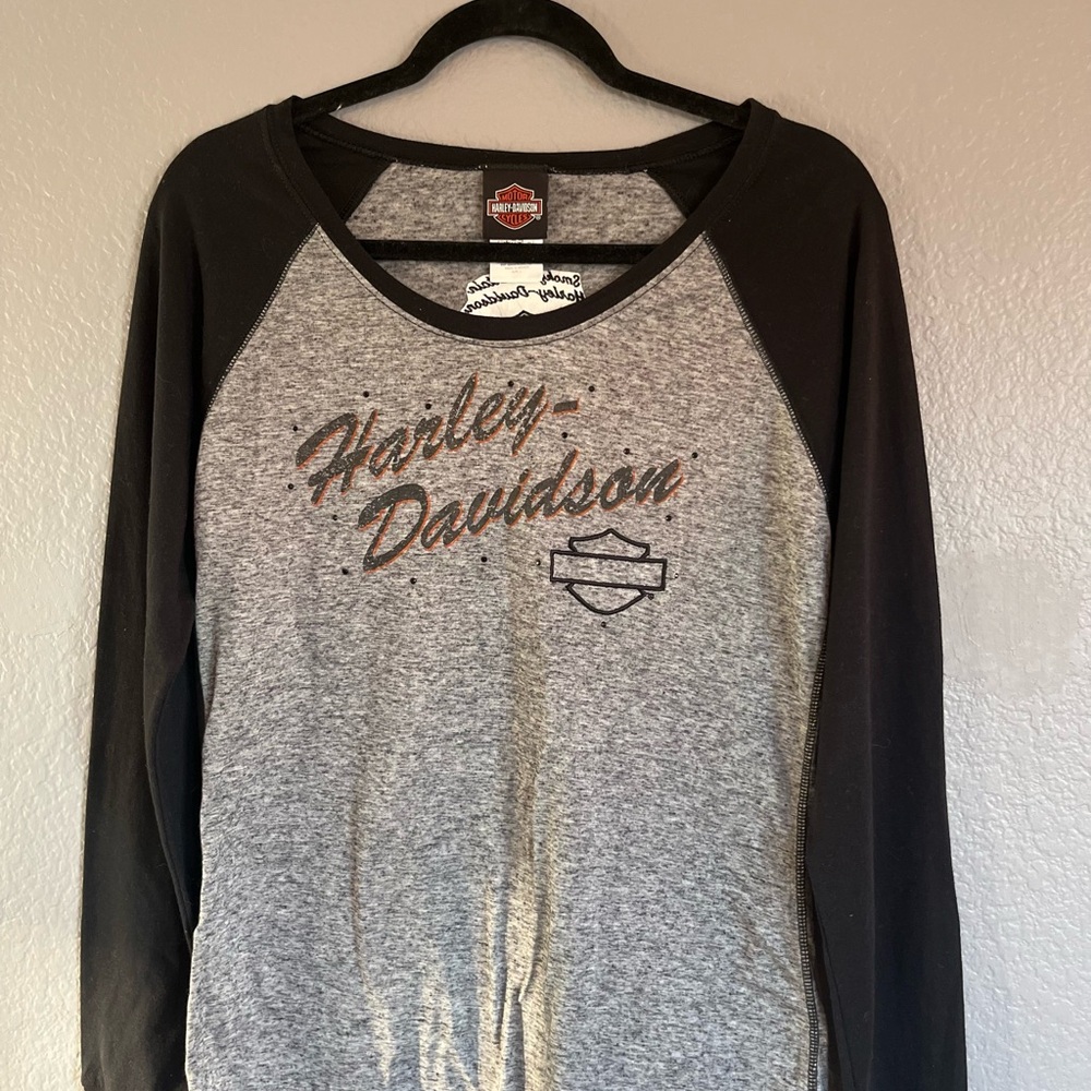 Harley-Davidson Charcoal and Orange Tee